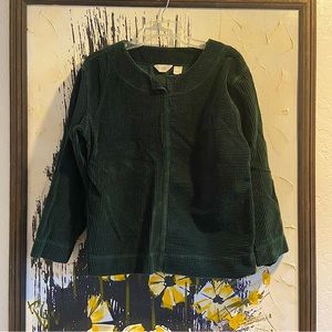 J. Jill boxy corduroy pullover top